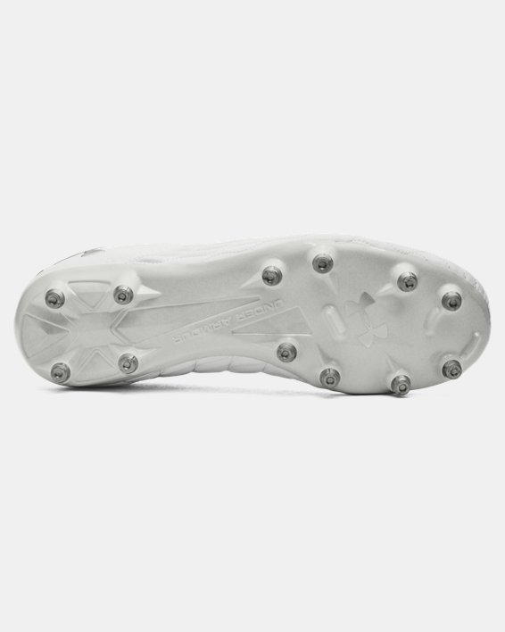 Unisex UA Magnetico Pro 3 FG Soccer Cleats in White image number 4